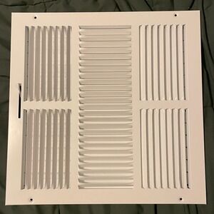 14x14 (in) White HVAC Ceiling Vent Diffuser Grill Cover Air Condition Louvered